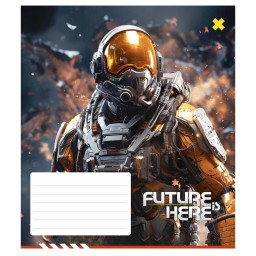 Зошит учнівський "Future is Here" Школярик 012-3417K-3 в клітинку, 12 аркушів