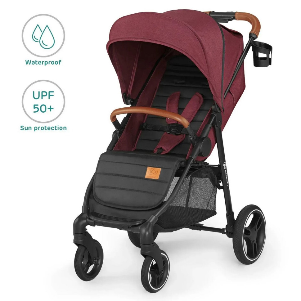 Коляска дитяча прогулянкова Grande LX Kinderkraft KKWGRANBRG00LX, Burgundy