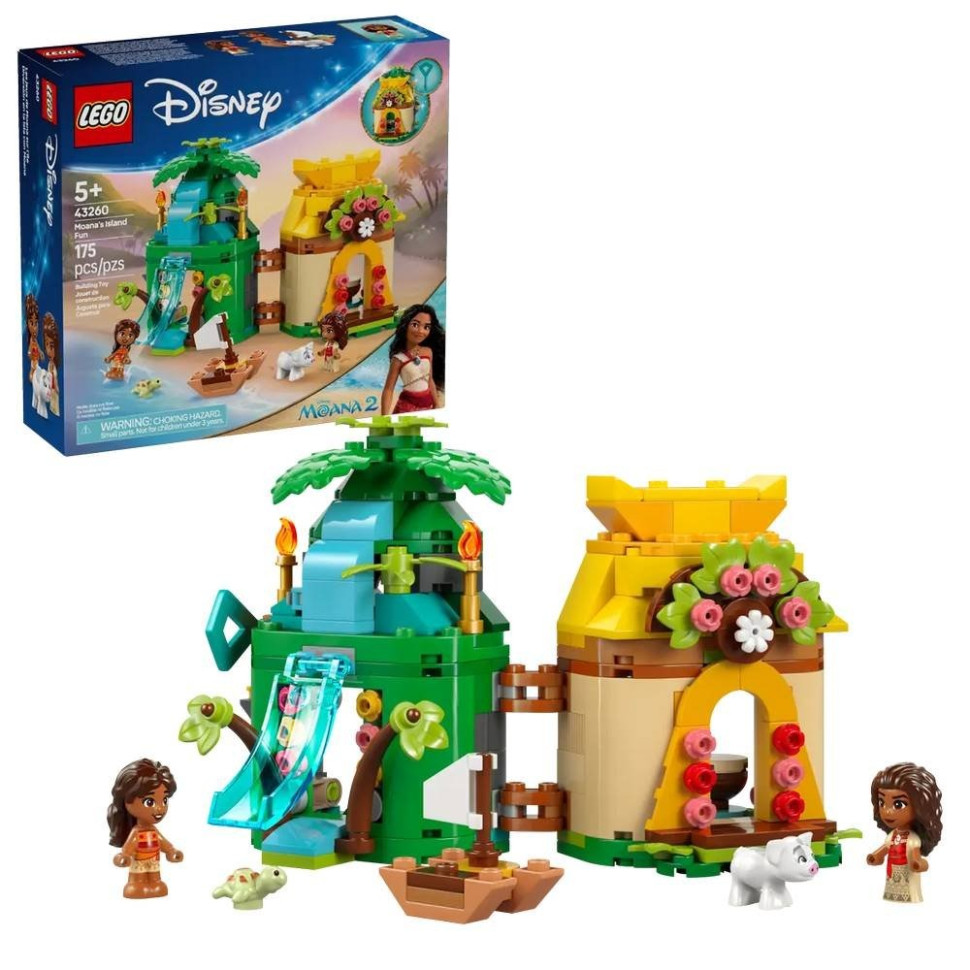 Конструктор Островные развлечения Ваяны LEGO 43260, 175 деталей