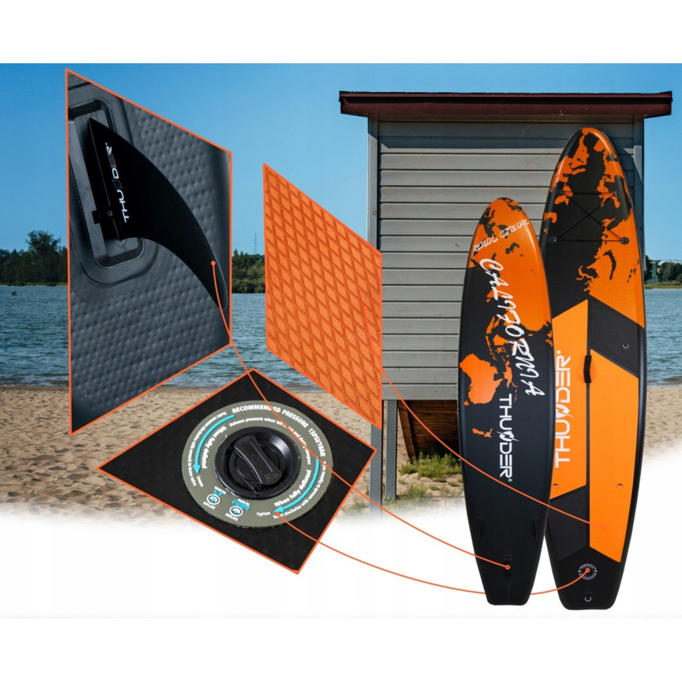Надувная SUP доска Earth Thunder SUP-EARTH з веслом 365 см 