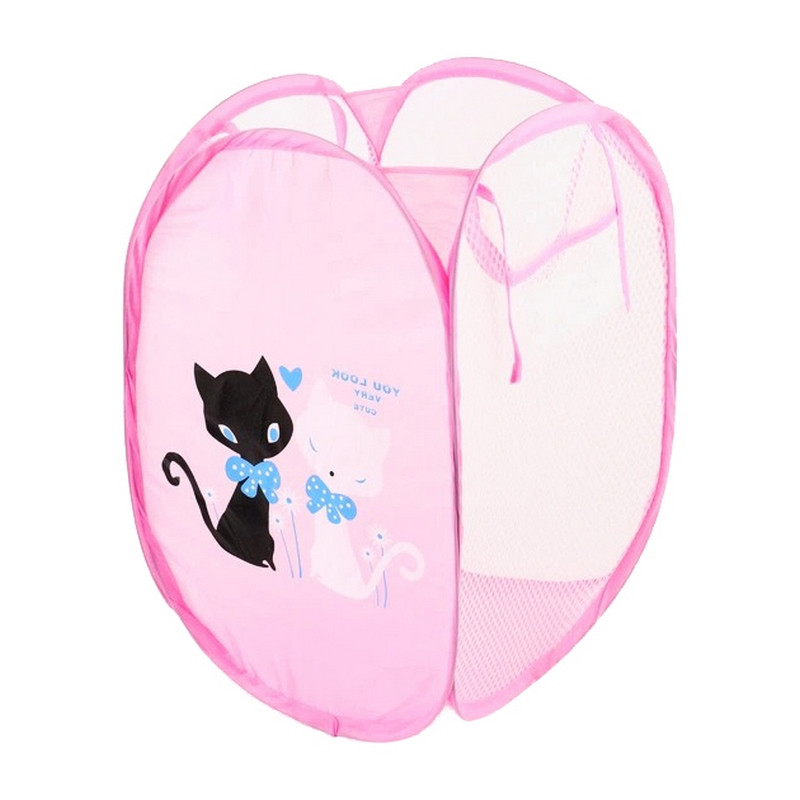 Кошик-сітка для іграшок Bambi 10-76(Pink) з малюнком, 48х25 см