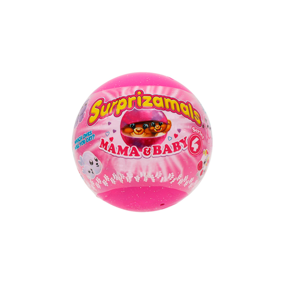 Мягкая игрушка-сюрприз МАМА И МАЛЫШ SURPRIZAMALS S4 SU03511-5016 в шаре