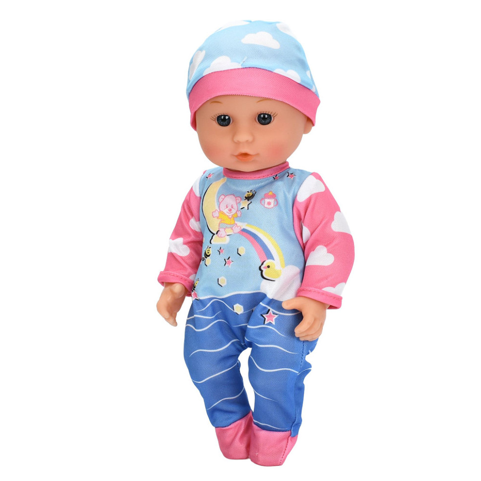 Дитяча лялька-пупс Limo Toy M 6184 I UA 30 см, пляшечка, музика, 4 пісні