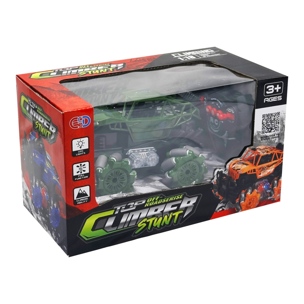 Джип на радіокеруванні Bambi ESD668-1C(Green) 16,5 см, світлові ефекти, акумулятор, 1:16