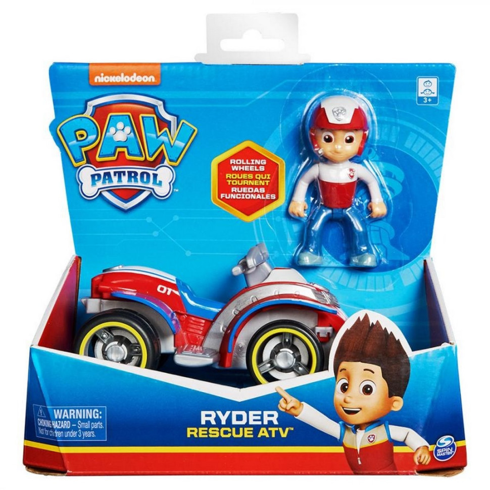 Автомобіль з водієм «Щенячий патруль» Spin Master SM16775/8807 Райдер