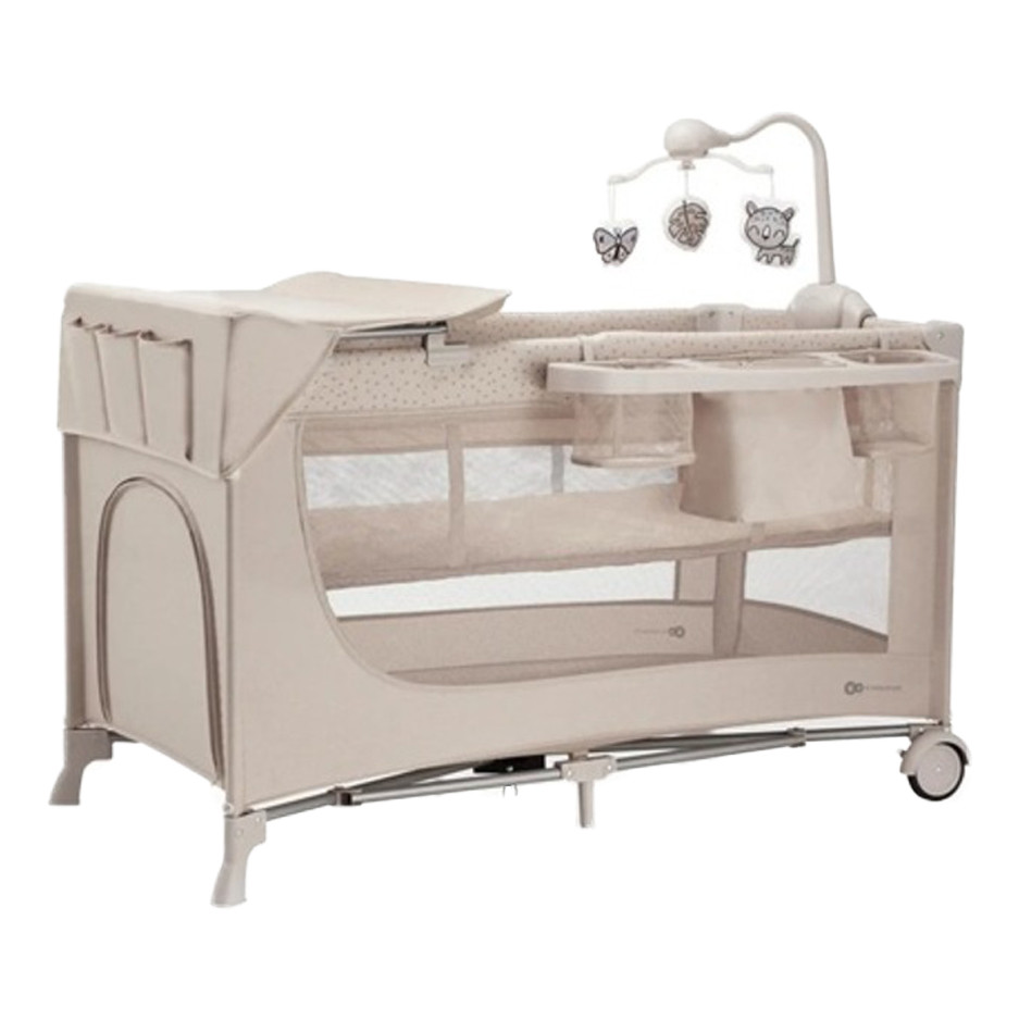 Дитяче ліжко-манеж Joy 2 Kinderkraft KLJOY02BEG000AC бежевий, з пеленатором 