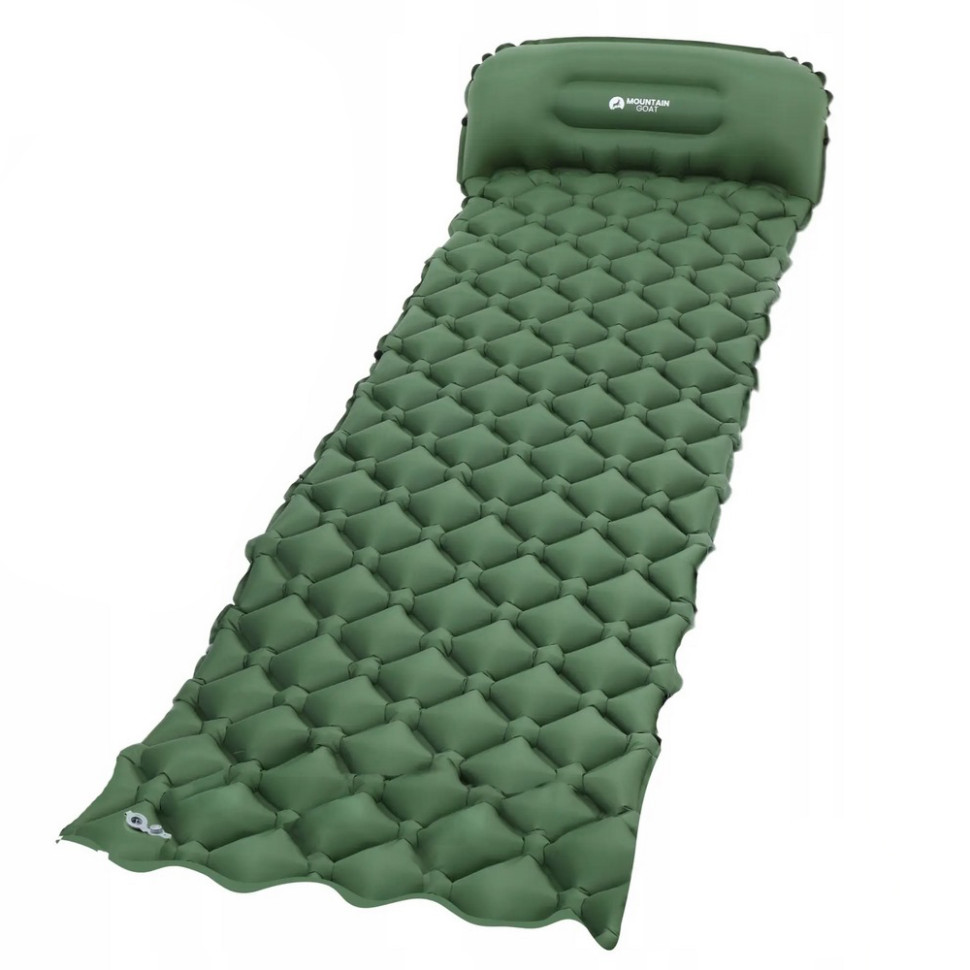 Коврик (каремат) надувной Mountain Goat MG0011 Navy Green 190 x 58 x 5 см
