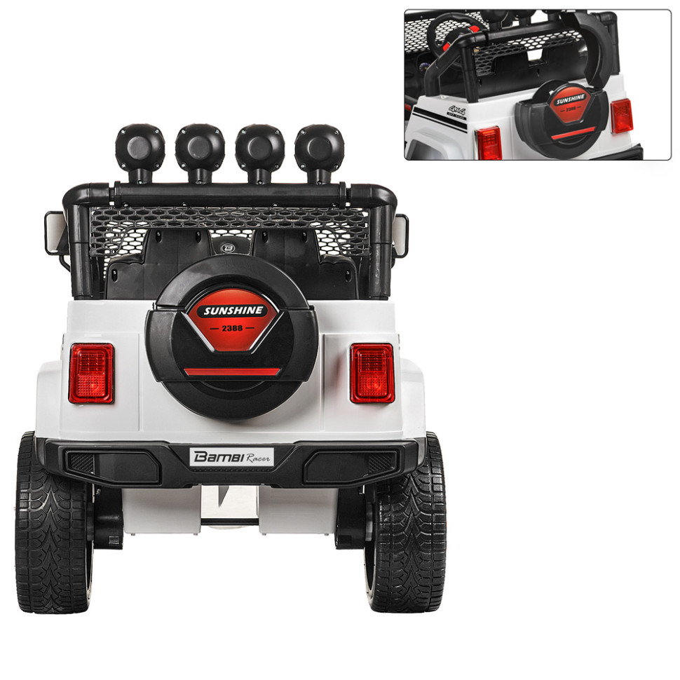 Дитячий електромобіль джип Bambi Racer M 3237EBLR-1 до 30 кг