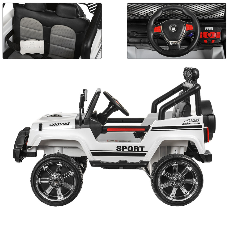 Дитячий електромобіль джип Bambi Racer M 3237EBLR-1 до 30 кг