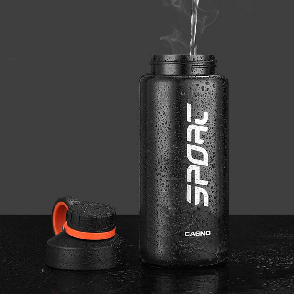 Пляшка для води KXN-1236 Casno KXN-1236_Black 1 л, чорна