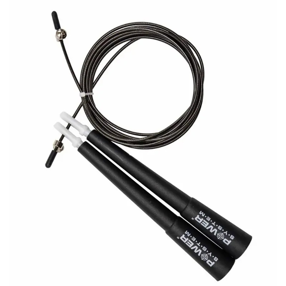 Швидкісна скакалка Ultra Speed Rope Power System PS-4033_Black
