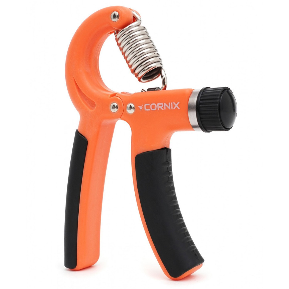 Эспандер кистевой с регулируемой нагрузкой Cornix XR-0143, 5-60 кг, Orange/Black
