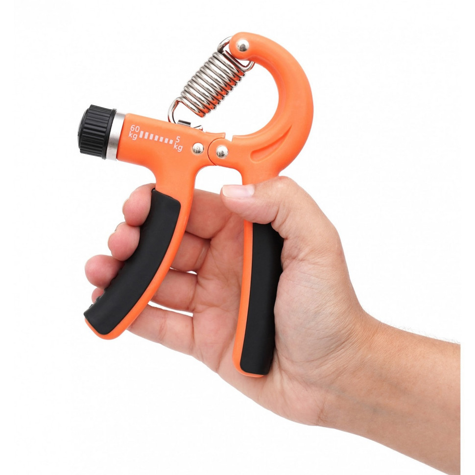 Эспандер кистевой с регулируемой нагрузкой Cornix XR-0143, 5-60 кг, Orange/Black