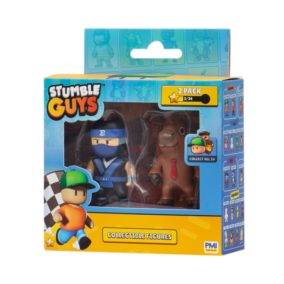 Набор Коллекционных Фигурок НИНДЯ КАЙ И КАПИБАРА STUMBLE GUYS SG2015-9, 2 фигурки 6 см