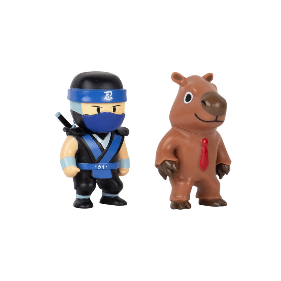 Набор Коллекционных Фигурок НИНДЯ КАЙ И КАПИБАРА STUMBLE GUYS SG2015-9, 2 фигурки 6 см