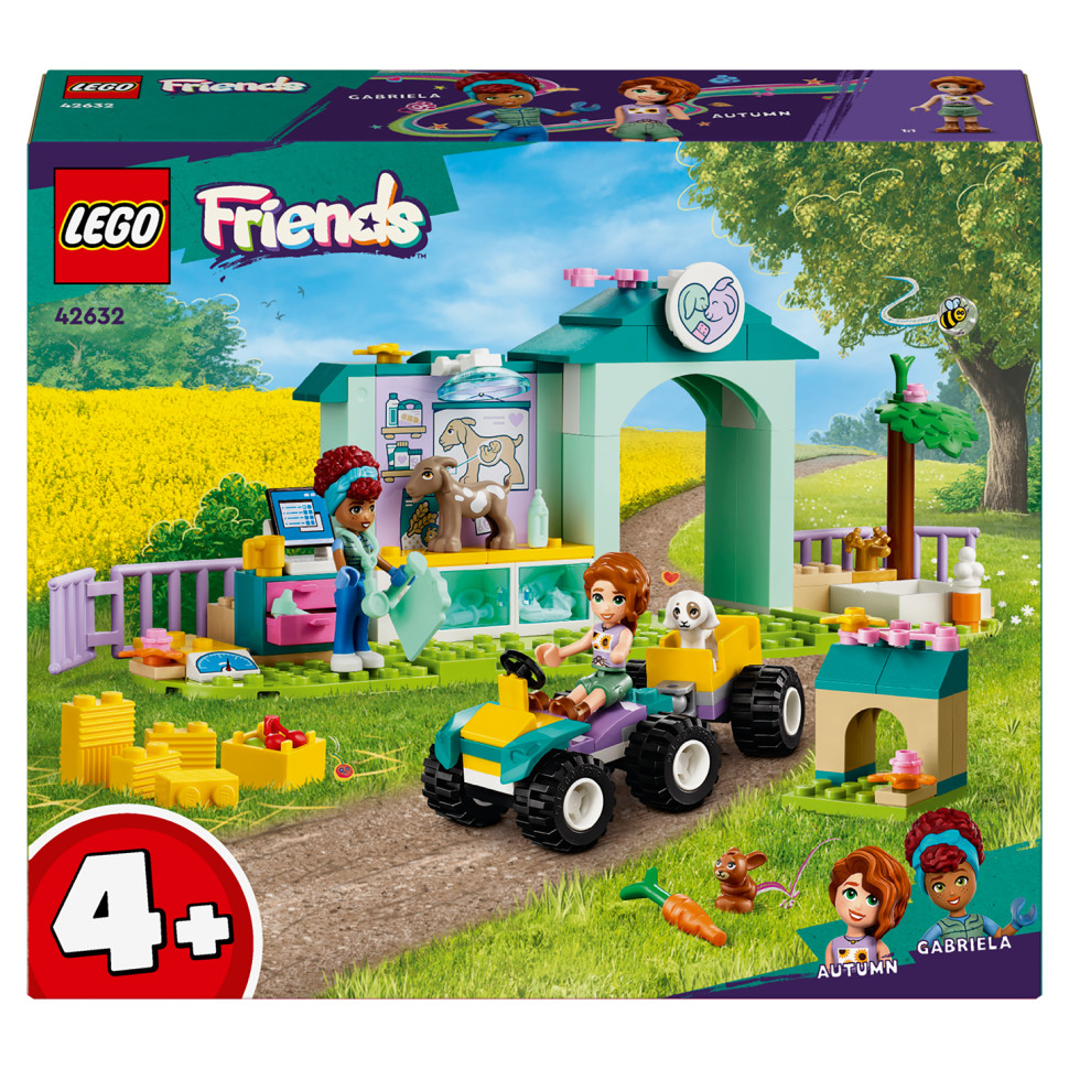 Конструктор Ветеринарная клиника для сельскохозяйственных животных LEGO Friends 42632, 161 деталь