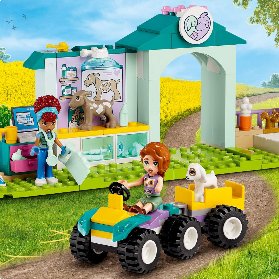 Конструктор Ветеринарная клиника для сельскохозяйственных животных LEGO Friends 42632, 161 деталь