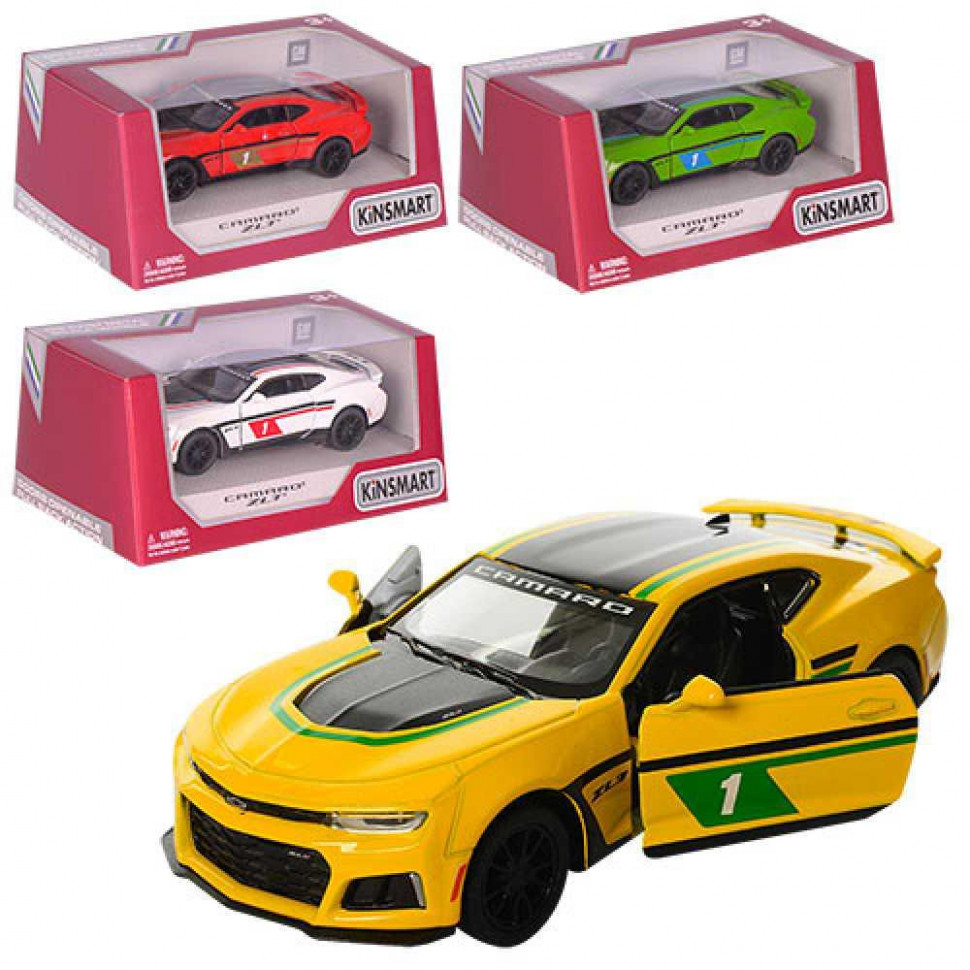 Машинка Chevrolet Camaro ZL1 2017 Kinsmart KT5399FW інерційна, 1:38
