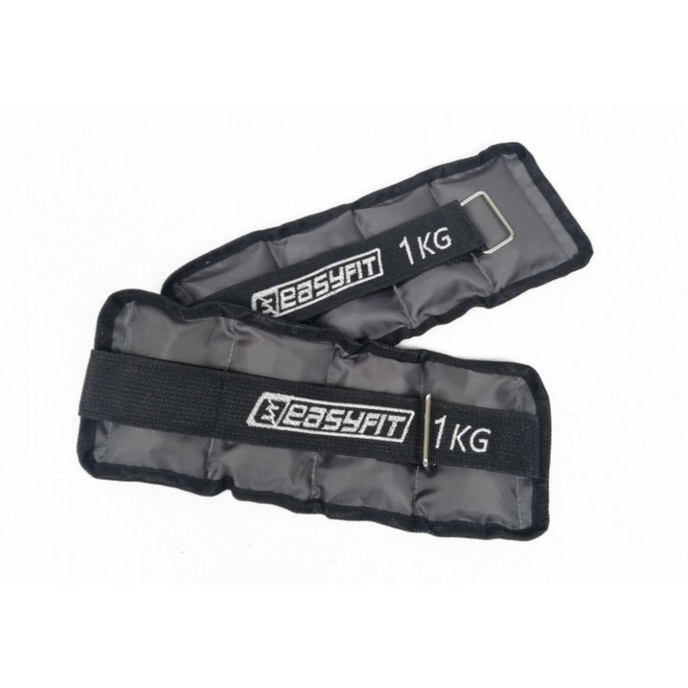Обважнювачі для ніг і рук з металом Metal EasyFit EF-АWТМ-100, 1 кг (пара)