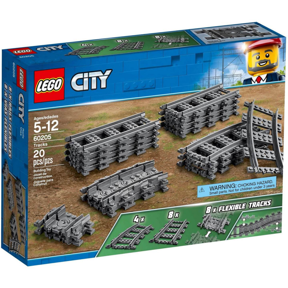 Конструктор LEGO City Рельсы 60205