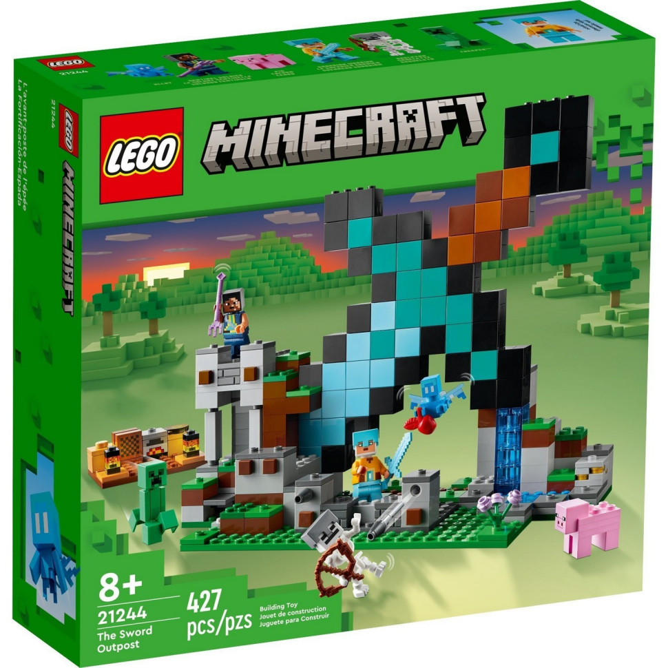 Конструктор LEGO Minecraft Форпост с мечом 21244