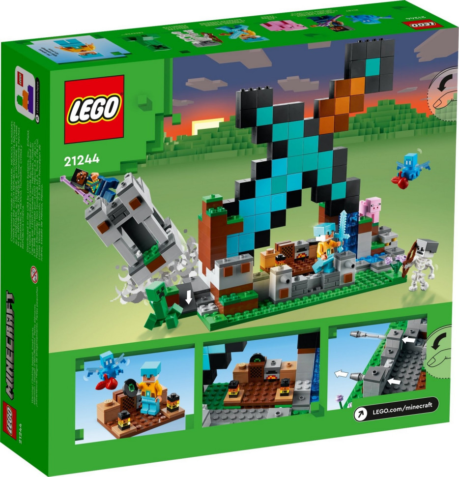 Конструктор LEGO Minecraft Форпост с мечом 21244