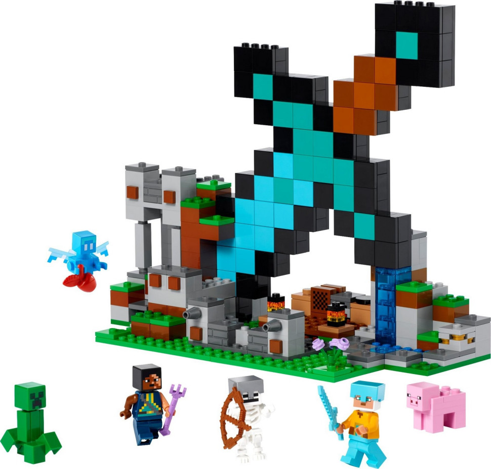 Конструктор LEGO Minecraft Форпост с мечом 21244