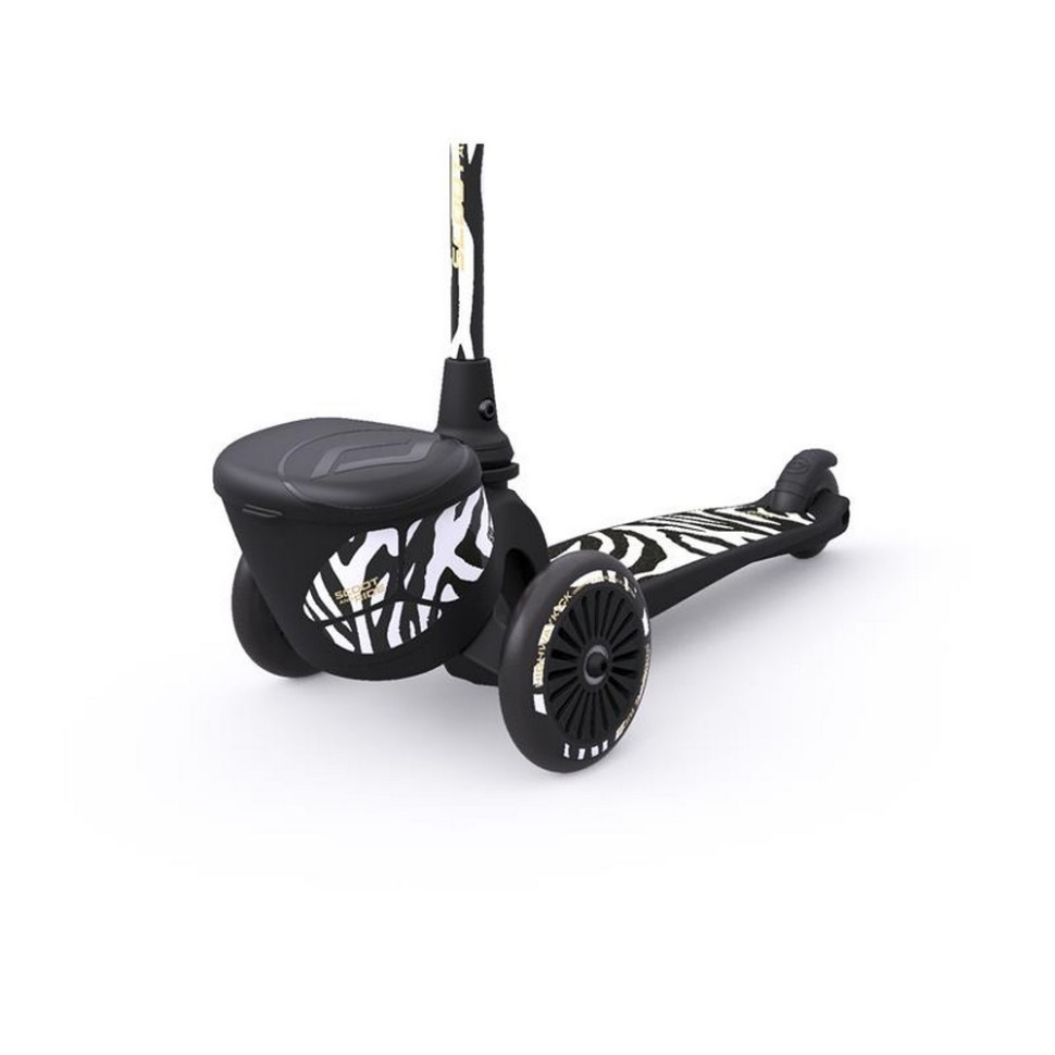 Самокат Highwaykick-2 Scoot and Ride SR-210201-ZEBRA, со светящимися колесами, зебра