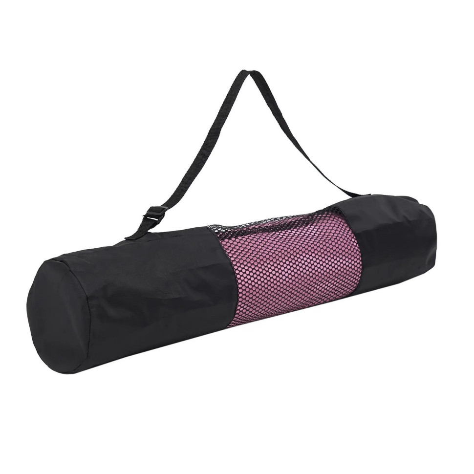 Коврик (мат) спортивный для йоги и фитнеса SportVida SV-EZ0055 TPE 183 x 61 x 0.6 см, Pink