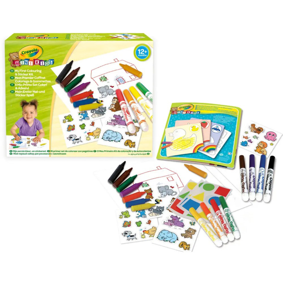 Мой первый набор для рисования со стикерами Mini Kids Crayola 256287.106 от 1 года