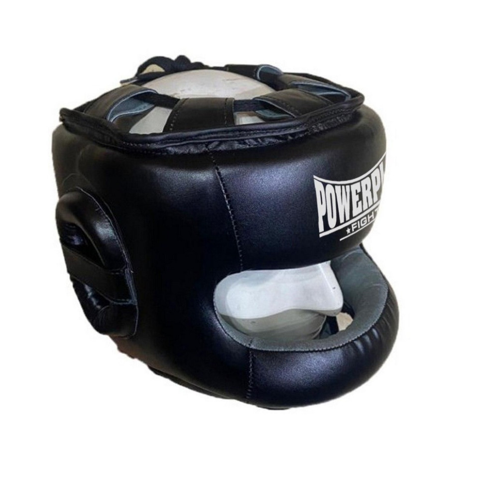 Боксерский шлем тренировочный PowerPlay PP_3067_XL_Black, Черный, XL