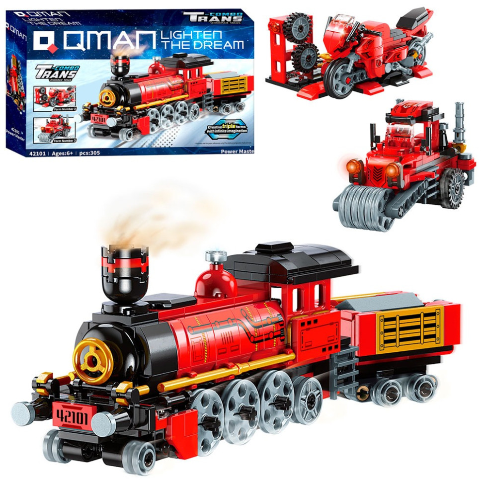 Дитячий конструктор 3 в 1 Qman 42101Q 305 деталей