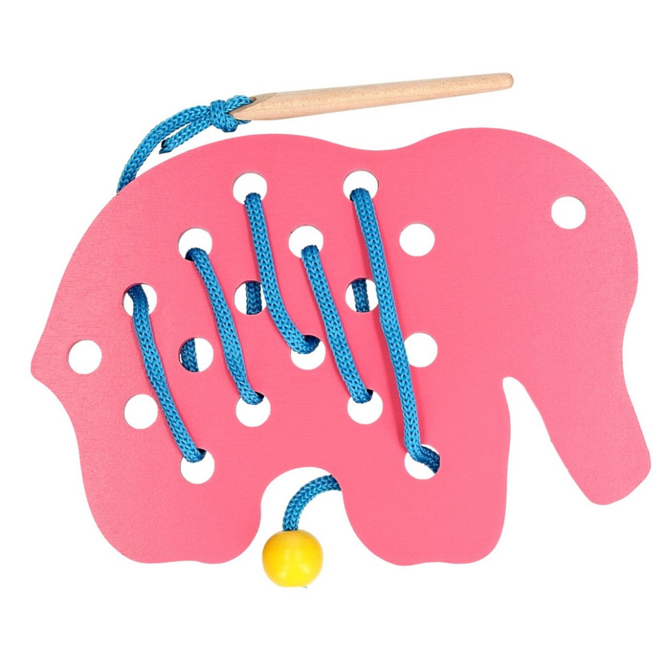 Детская деревянная шнуровка 