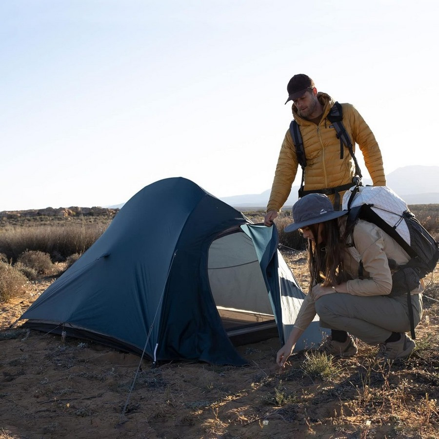 Палатка сверхлегкая одноместная с футпринтом Cloud Up 1 Updated NH18T010-T Naturehike 6927595783276, 20D, темно-синий
