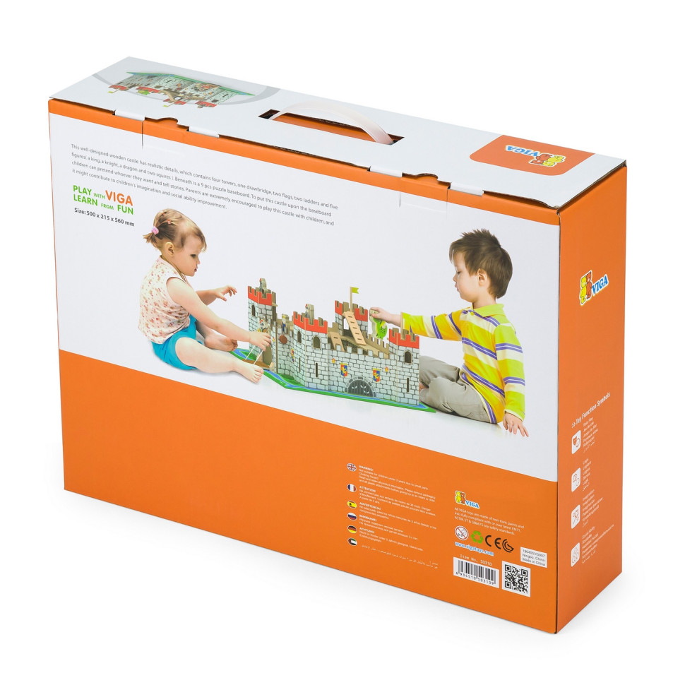 Ігровий набір Іграшковий замок Viga Toys 50310 дерев'яний