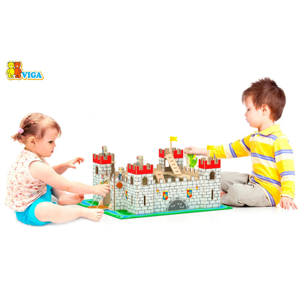 Ігровий набір Іграшковий замок Viga Toys 50310 дерев'яний