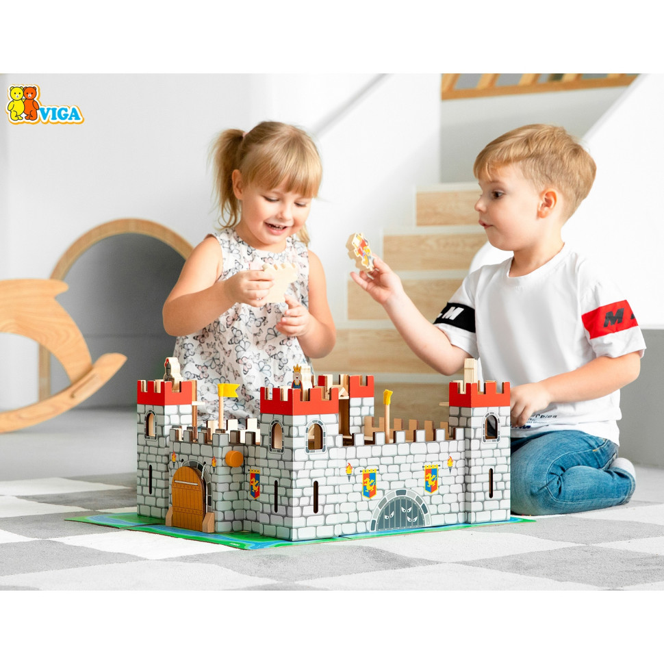 Ігровий набір Іграшковий замок Viga Toys 50310 дерев'яний