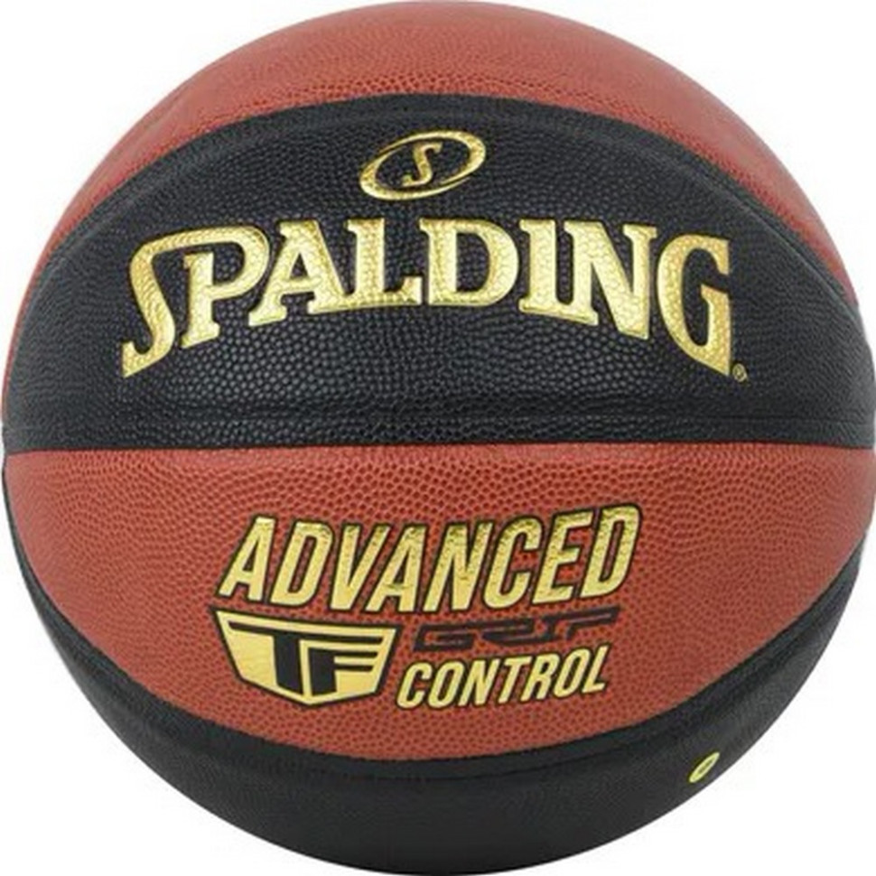 Мяч баскетбольный Advanced Grip Control Spalding 76872Z черный, оранжевый, № 7