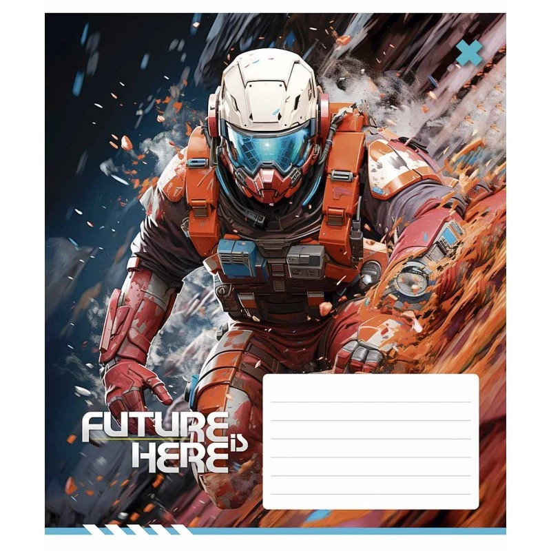 Тетрадь ученическая «Future is Here» Школярик 012-3417K-4 в клеточку, 12 листов