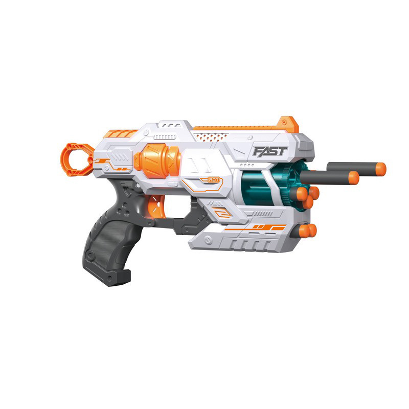 Детский игровой Бластер Turbo & Fast BH703 механический с барабаном