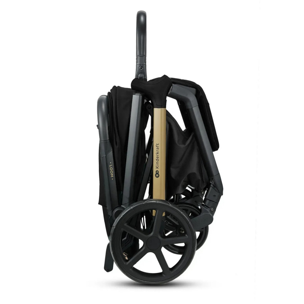 Коляска дитяча прогулянкова Loom Kinderkraft KSLOOM00BLK00BS, Black
