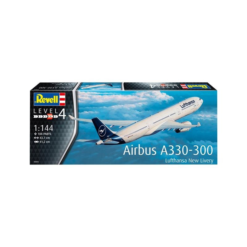 Збірна модель Літак Airbus A330-300 Lufthansa Revell RVL-03816 рівень 4, масштаб 1:144