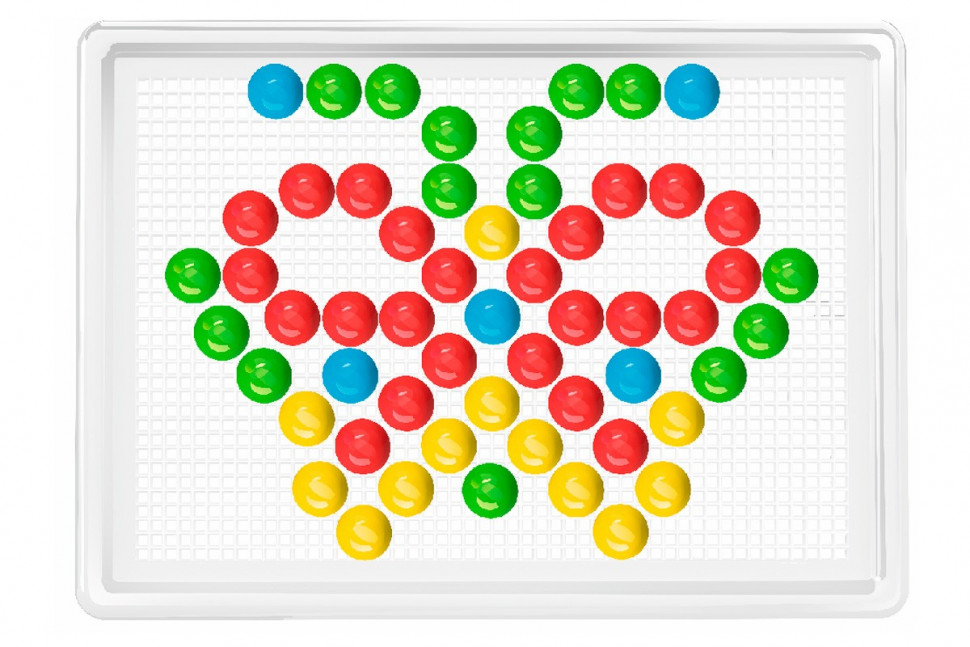 Мозаика №6 ТехноК 3381TXK пластик, 4 цвета, 140 фишек