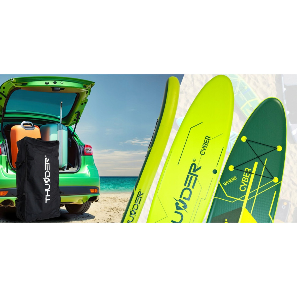 Надувная SUP доска Cyber Thunder SUP-CYBER с веслом 320 см 