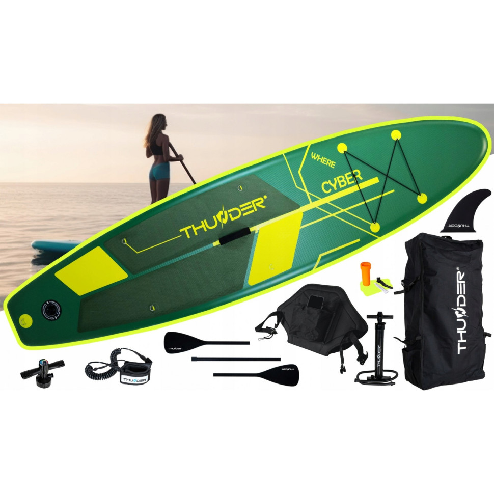 Надувная SUP доска Cyber Thunder SUP-CYBER с веслом 320 см 