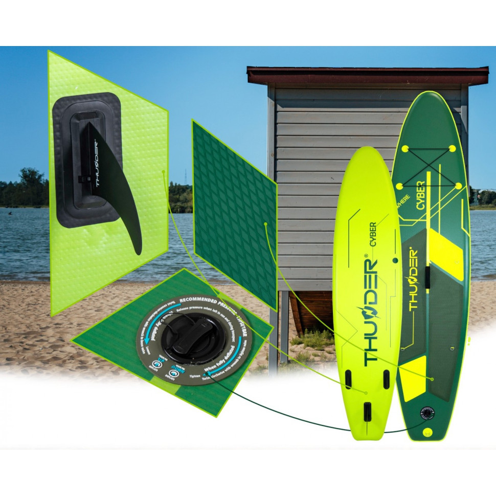 Надувная SUP доска Cyber Thunder SUP-CYBER с веслом 320 см 