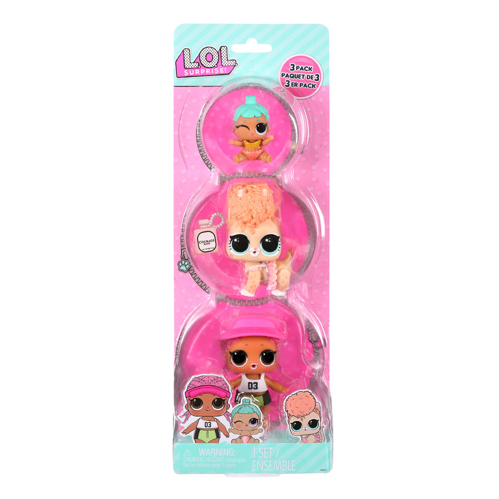 Набор игровых фигурок Спайки, Китти, Лил Дженни L.O.L. Surprise! 987895 серии 