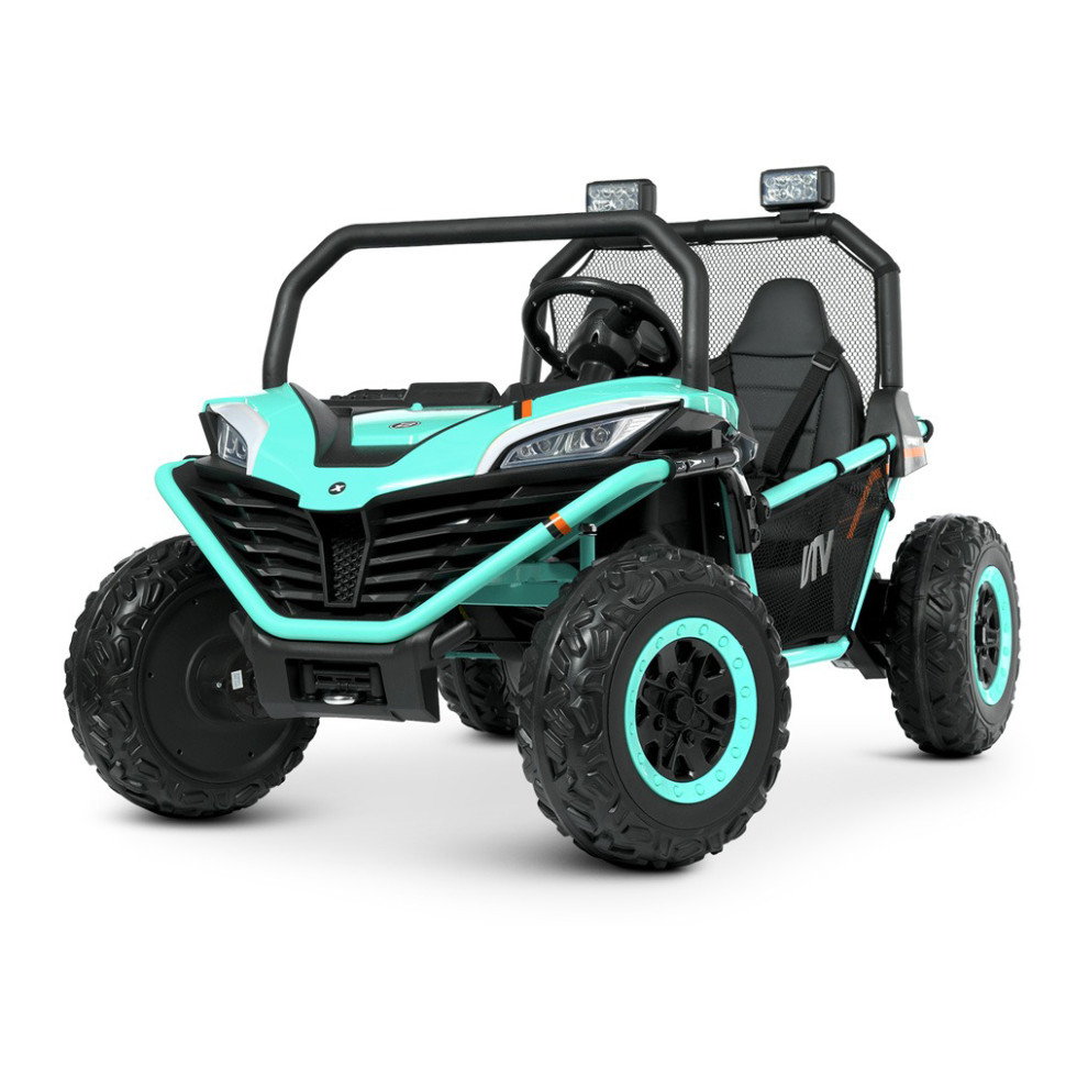 Дитячий електромобіль Джип Bambi Racer M 4969EBLR-15 (24V) Бірюзовий