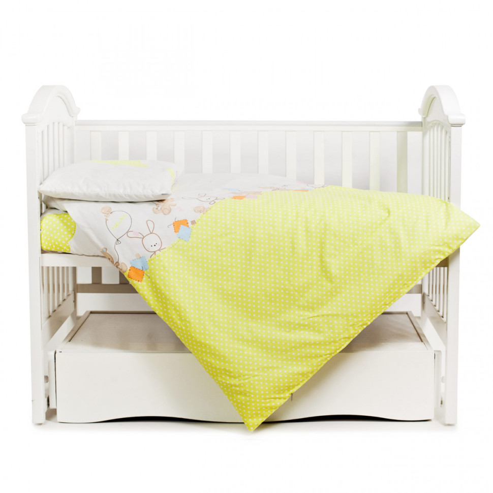 Дитячий постільний комплект Горошки Twins 3051-C-022, 3 елементи
