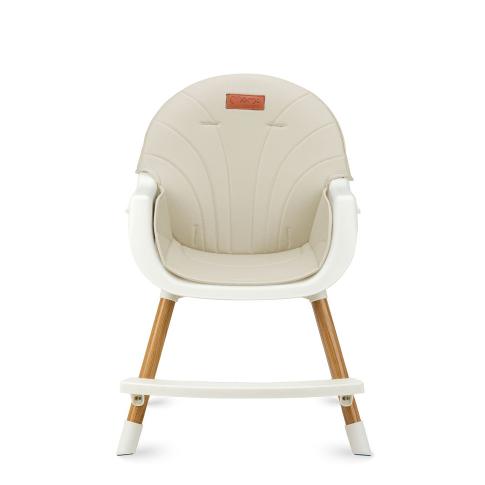 Стульчик для кормления REKI 2 в 1 MoMi KRKA00035 beige, функция кресла